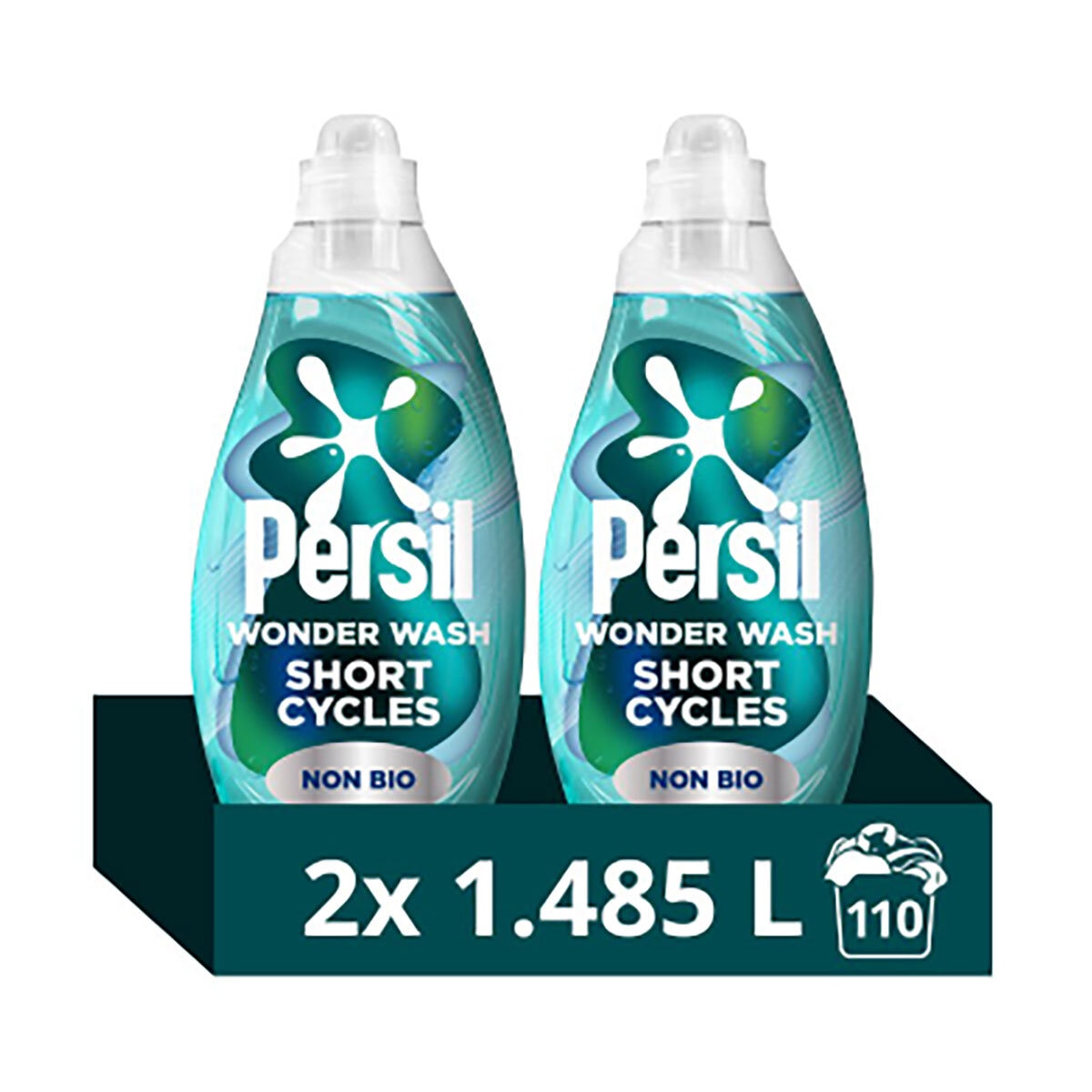 Persil Wonder Wash Laundry Liquid, 2 x 55 Wash (2 x 1.485L)