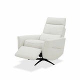 Aiden & Ivy Elton Cream Leather Manual Reclining Chair Aiden & Ivy Elton Cream Leather Manual Reclining Chair