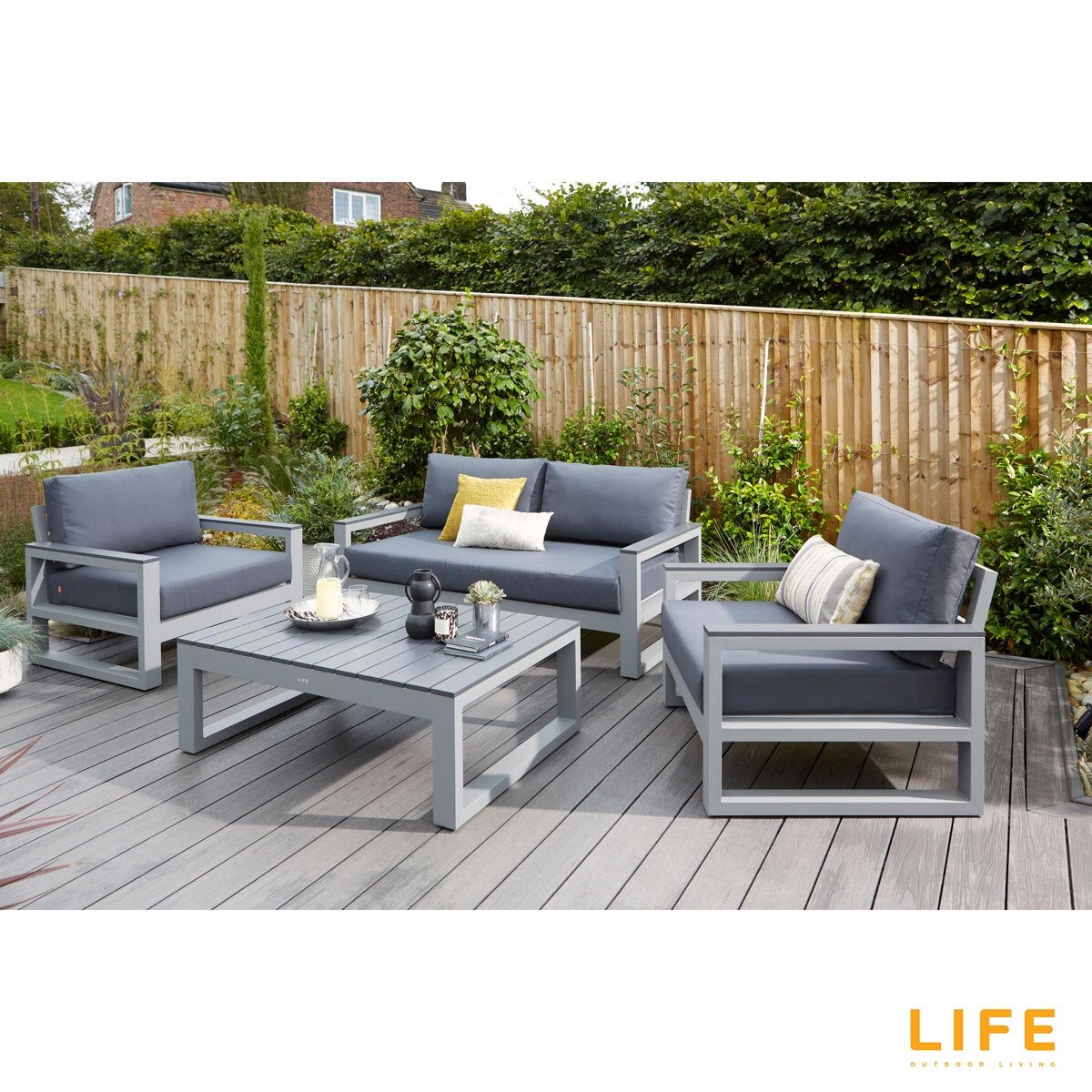 LIFE Outdoor Living Mallorca 4 Piece Deep Seating Patio Set