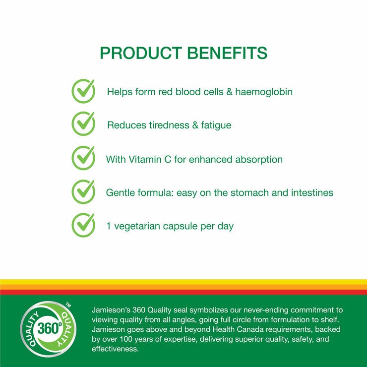 Jamieson Gentle Iron Tablets Product Benefits Jamieson Gentle Iron Tablets Product Benefits