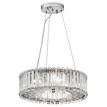 Kichler Crystal Skye 6 Light Chandelier 43cm