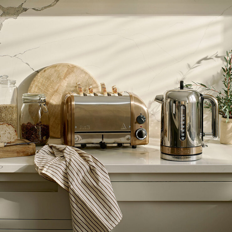 Dualit Copper 4 Slot Toaster Lifestyle Image