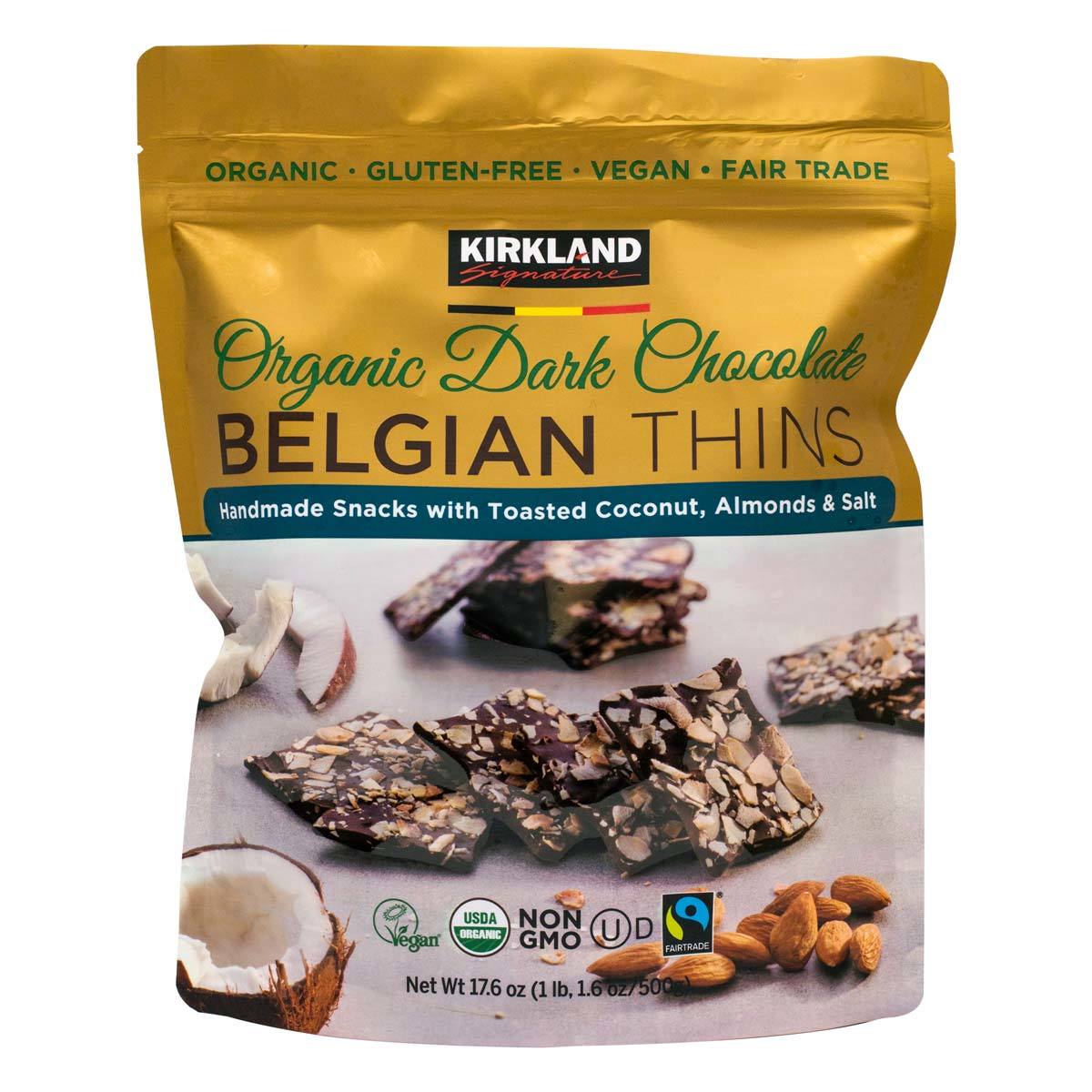 Kirkland Signature Belgian Chocolate Thins Coconut Alm Kirkland Signature Belgian Chocolate Thins Coconut Alm