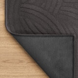Charcoal runner folded, non slip backing