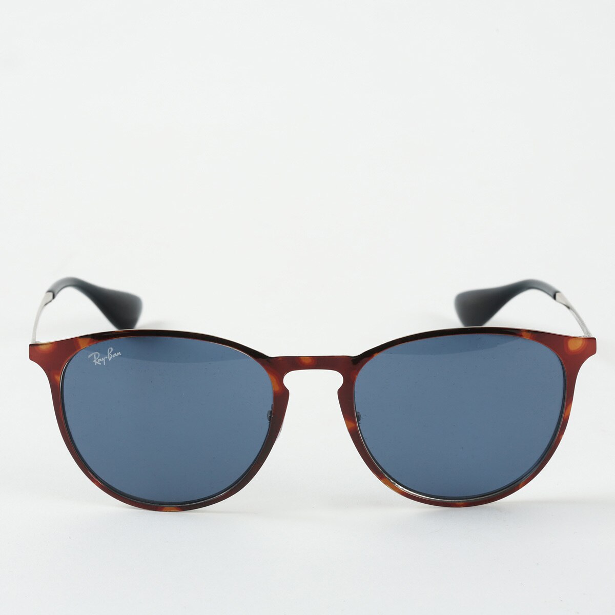 RayBan Erika Tortoise Shell Sunglasses with Dark Blue Lenses, RB3539