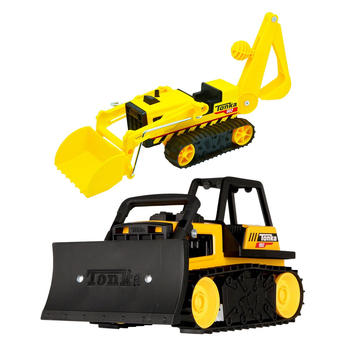 Buy Tonka Steel Classics Bulldozer & Trencher Bundle Combined Image at Costco.co.uk