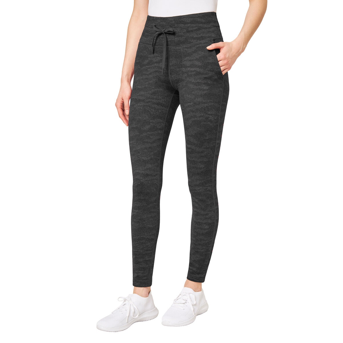 Mondetta Jacquard Knit Slim Fit Jogger in Black | Costco UK