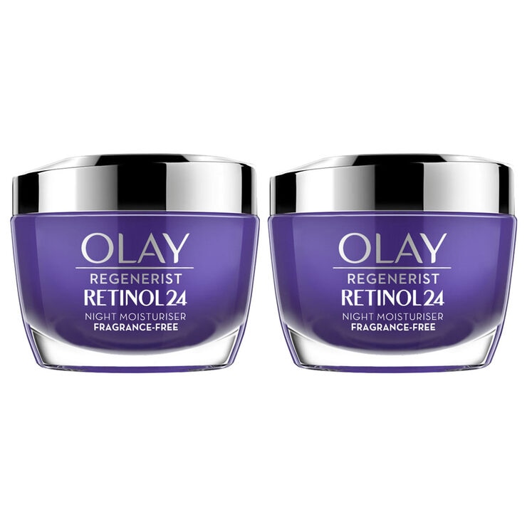 Olay Regenerist Retinol 24 Night Moisturiser Cream, 2 x 50ml Costco UK