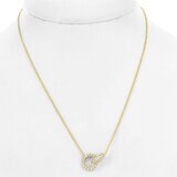 0.50ctw Round Brilliant Cut Diamond Interlocking Circle Necklace, 14ct Yellow Gold