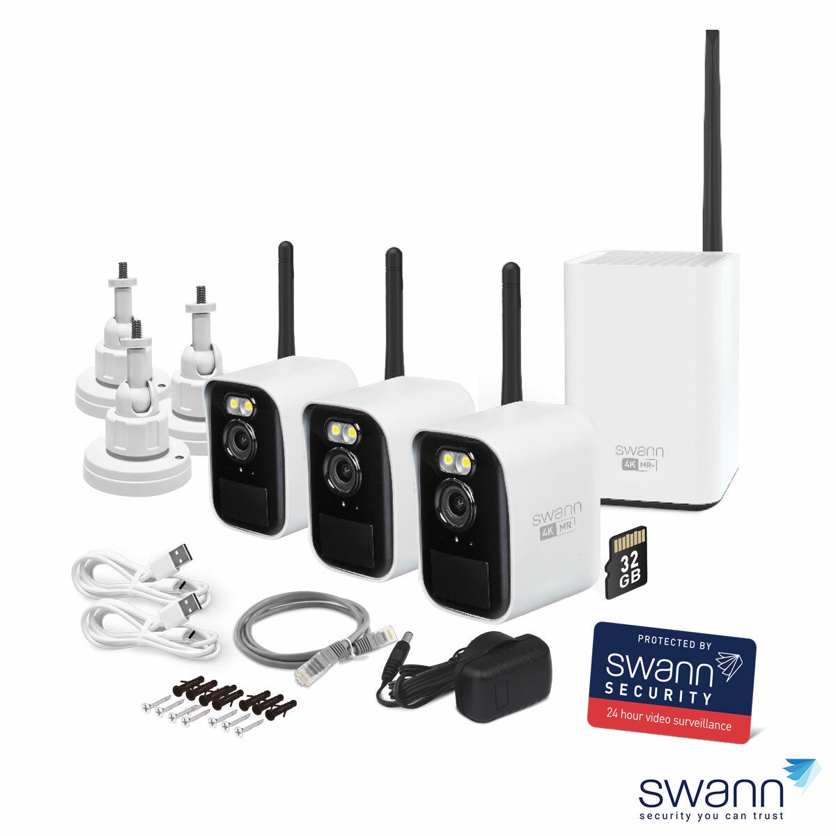 Swann Max Ranger 4k Mini Wireless Security System Kit Swann Max Ranger 4k Mini Wireless Security System Kit