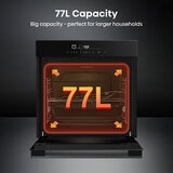 Hisense Hi6 BlackLine HO66FAPizzaChef Electric Pyrolytic Smart Oven, A+ Rated in Black