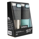 Kambukka 500ml Travel Mug, 2 Pack in Glacier