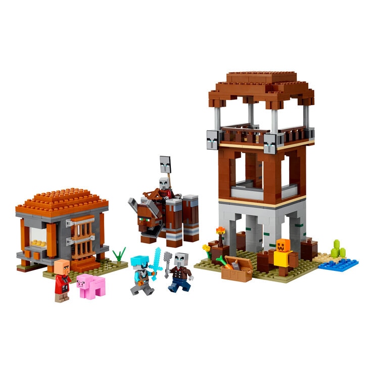 LEGO Minecraft The Pillager Outpost and Ravager - Model 21278 (9+ Years)