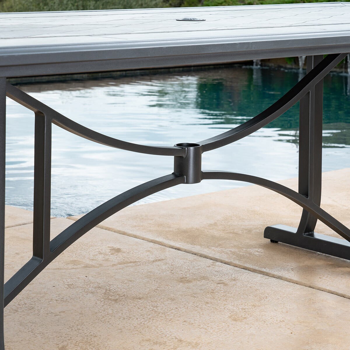 SunVilla Indigo 9 Piece Woven Dining Patio Set + Cover Costco UK