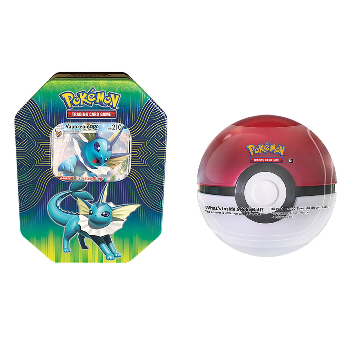 Buy Pokemon Poke Ball & Vaporeon Tin Combo Tin & Poke Ball Image at Costco.co.uk