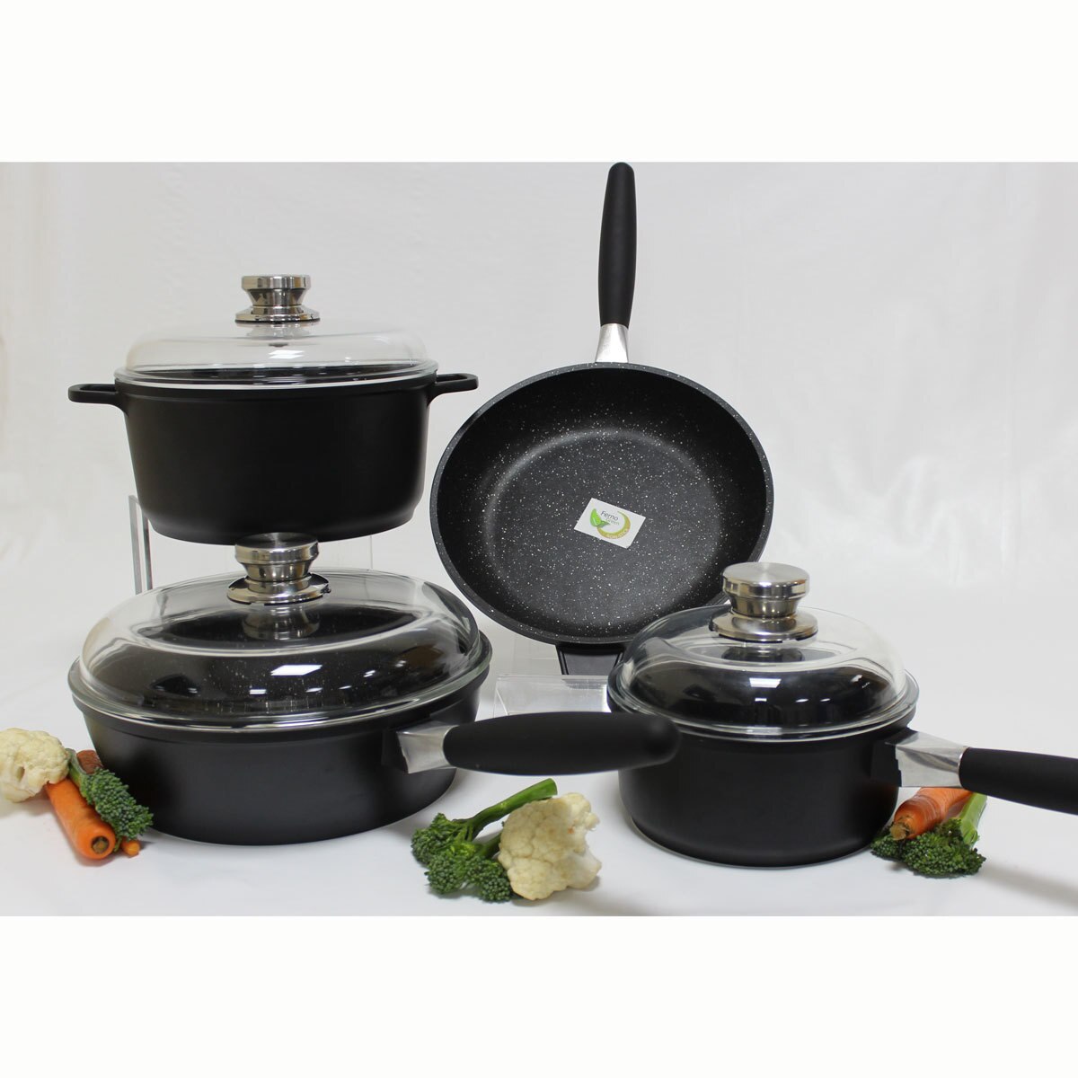 BergHOFF Eurocast Nonstick 7 Piece Cookware Set Costco UK