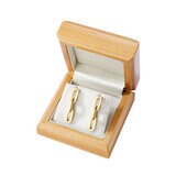 14ct Yellow Gold Paperclip Link Earrings