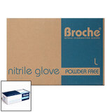 Broche Nitrile Gloves - Large, 10 x 100 Pack Box