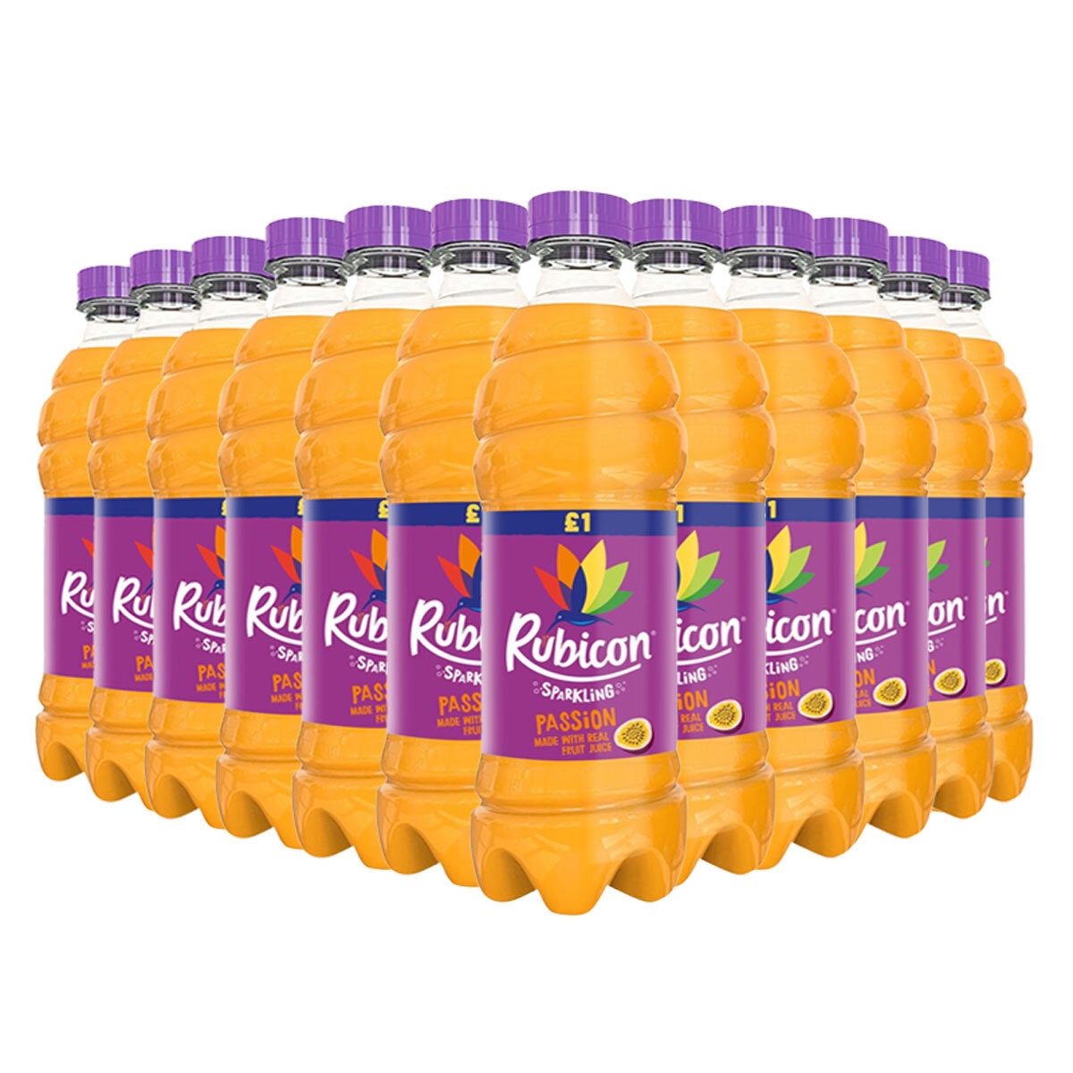 Rubicon Sparkling Passion PMP £1.00. 12 x 500ml