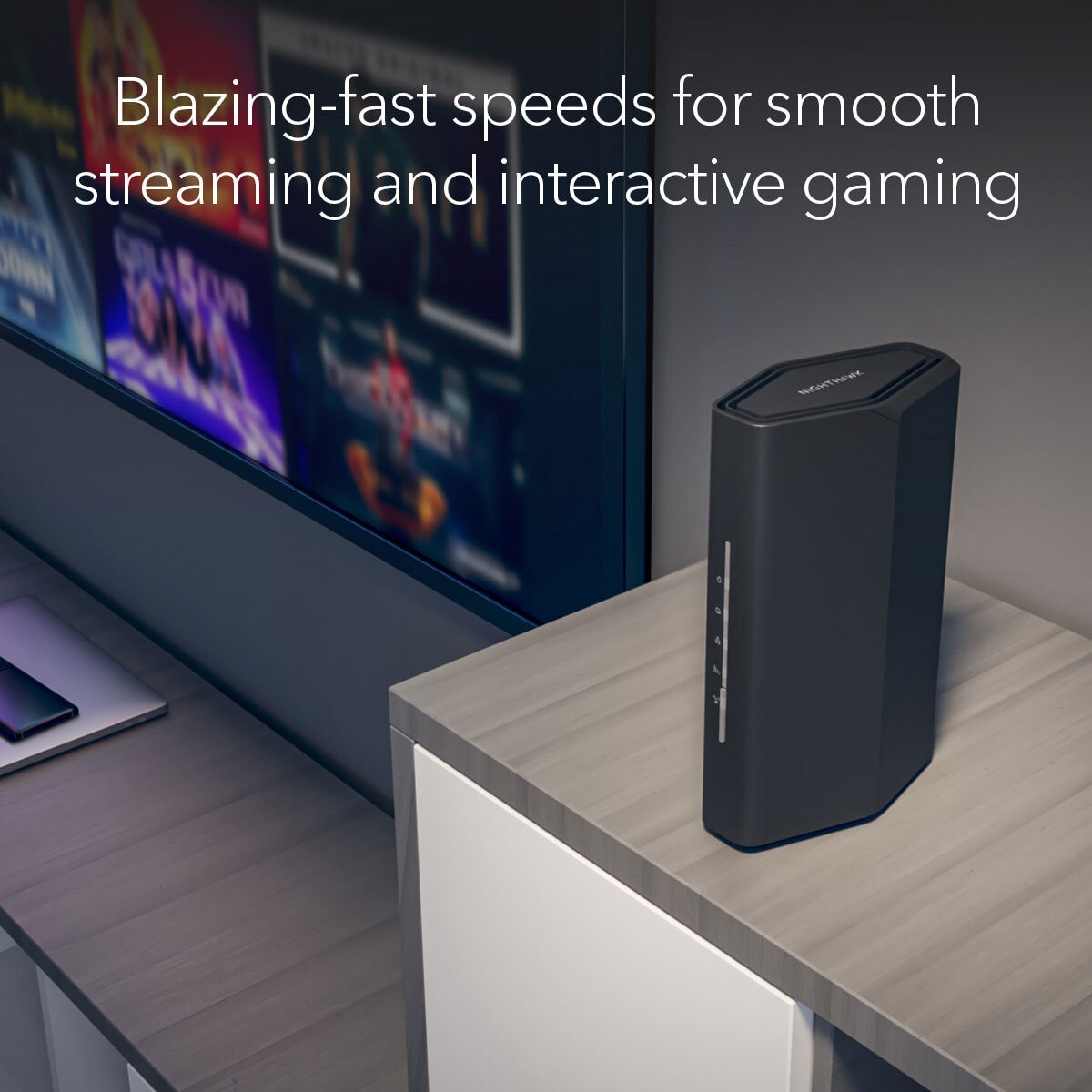 Netgear Nighthawk RS100 Dual-Band WiFi 7 Router 6.3Gbps,6GHZ,RS100-100EUS