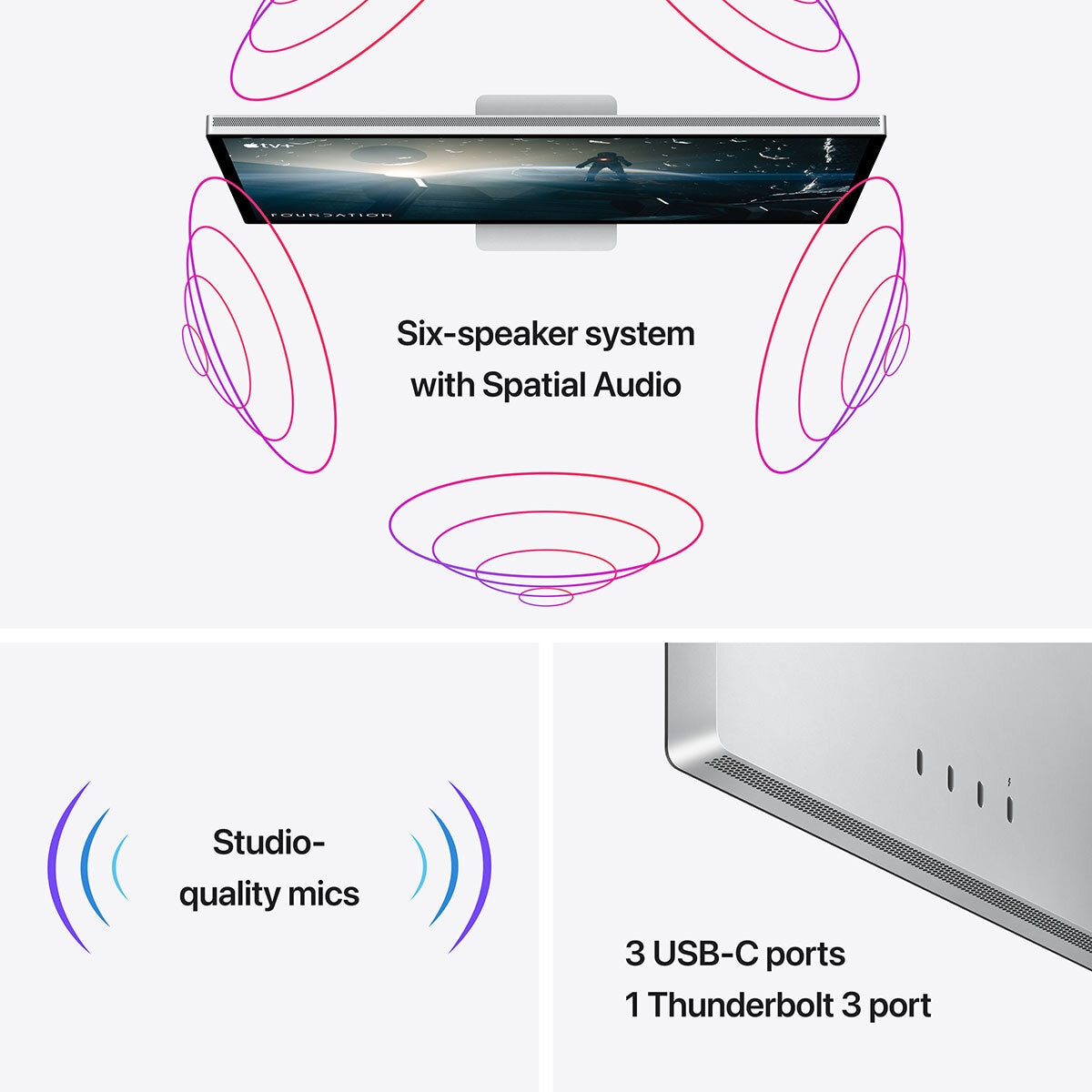 Buy Apple Studio Display, 27 Inch Retina 5K Monitor, Nano-texture Glass, Tilt and Height Adjustable, MMYV3B/A at Costco.co.uk