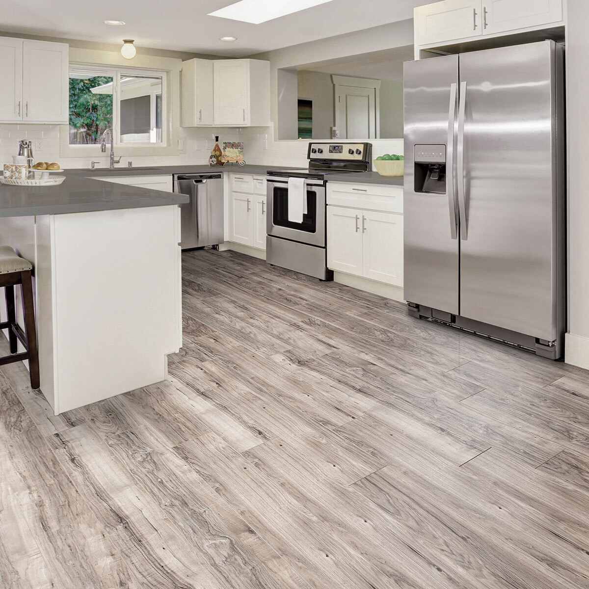 Golden Select Grey Walnut Splash, Grey Laminate Flooring Kitchen