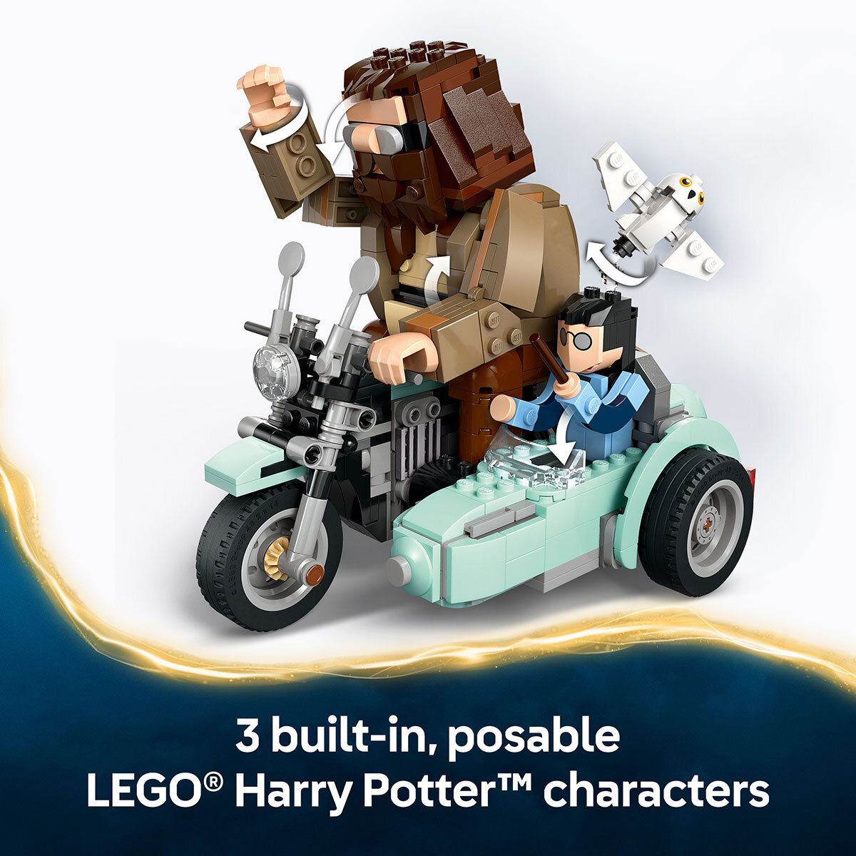LEGO Harry Potter Hagrid & Harry's Motorcycle Ride - Model 76443 (9+ Years)