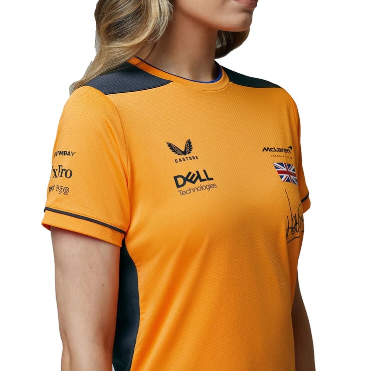 McLaren F1 Women's Replica Driver Lando Norris T-Shirt in Orange