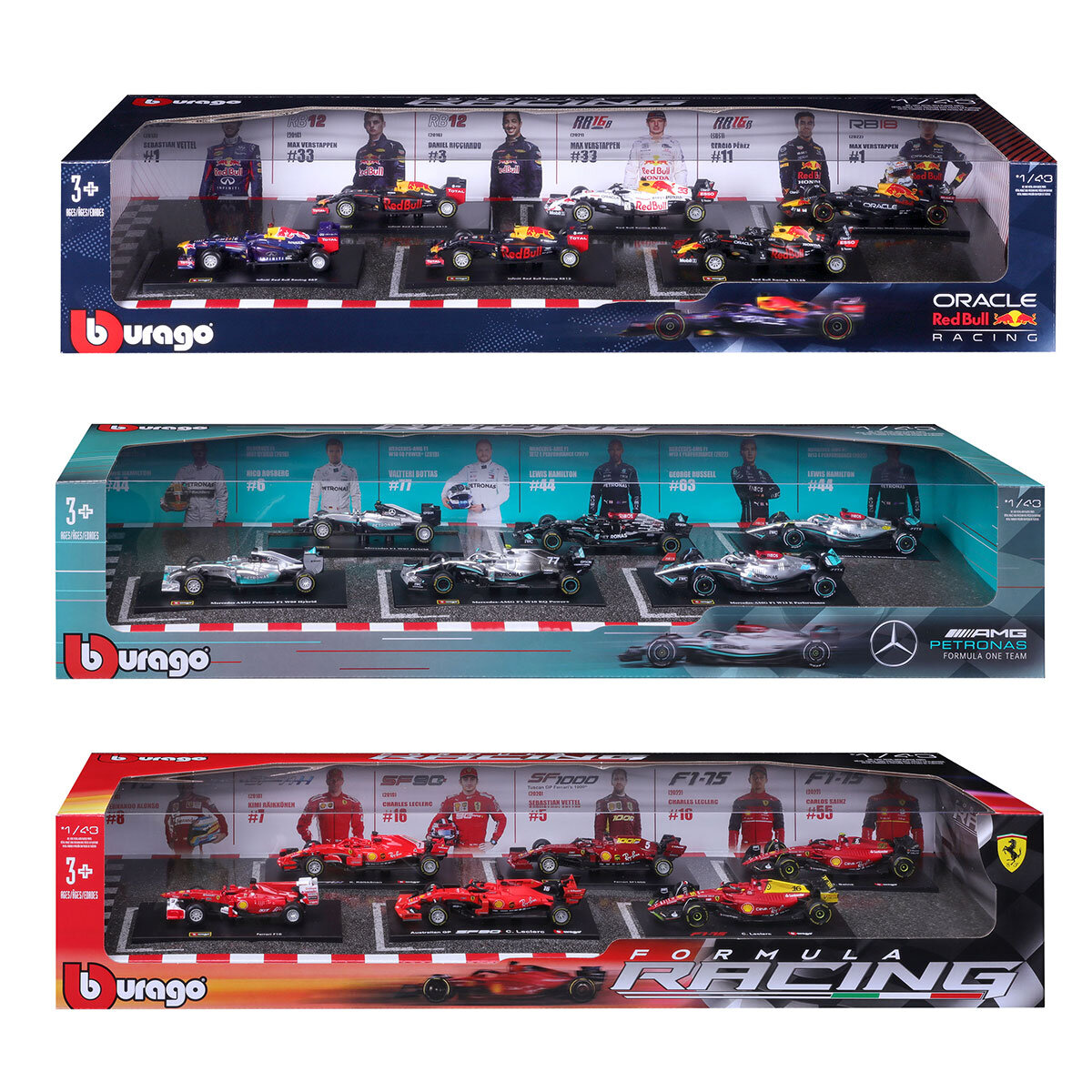 Have anyone seen the Bburago F1 models in Costco, that comes in a 6 pack?  Seems they are selling out fast. There are Ferrari ans Red Bull versions,  possibly Mercedes as well.