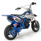 Injusa 24V X-Treme Line Blue Fighter Scrambler Motorbike (6+ Years)