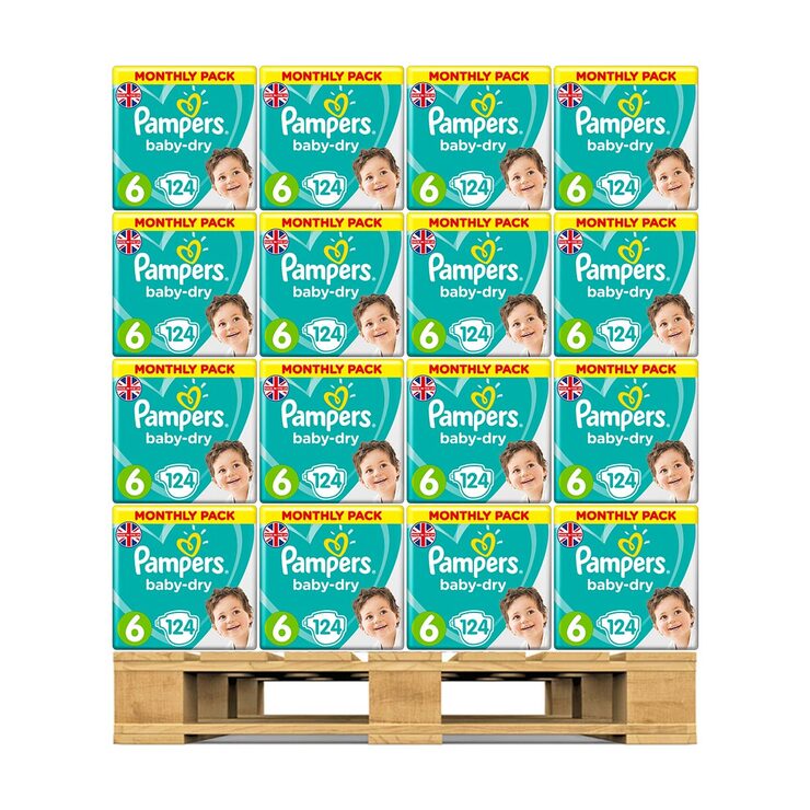 Pampers Baby-Dry Size 6, 48 x 124 Monthly Pack Pampers Baby-Dry Size 6, 48 x 124 Monthly Pack
