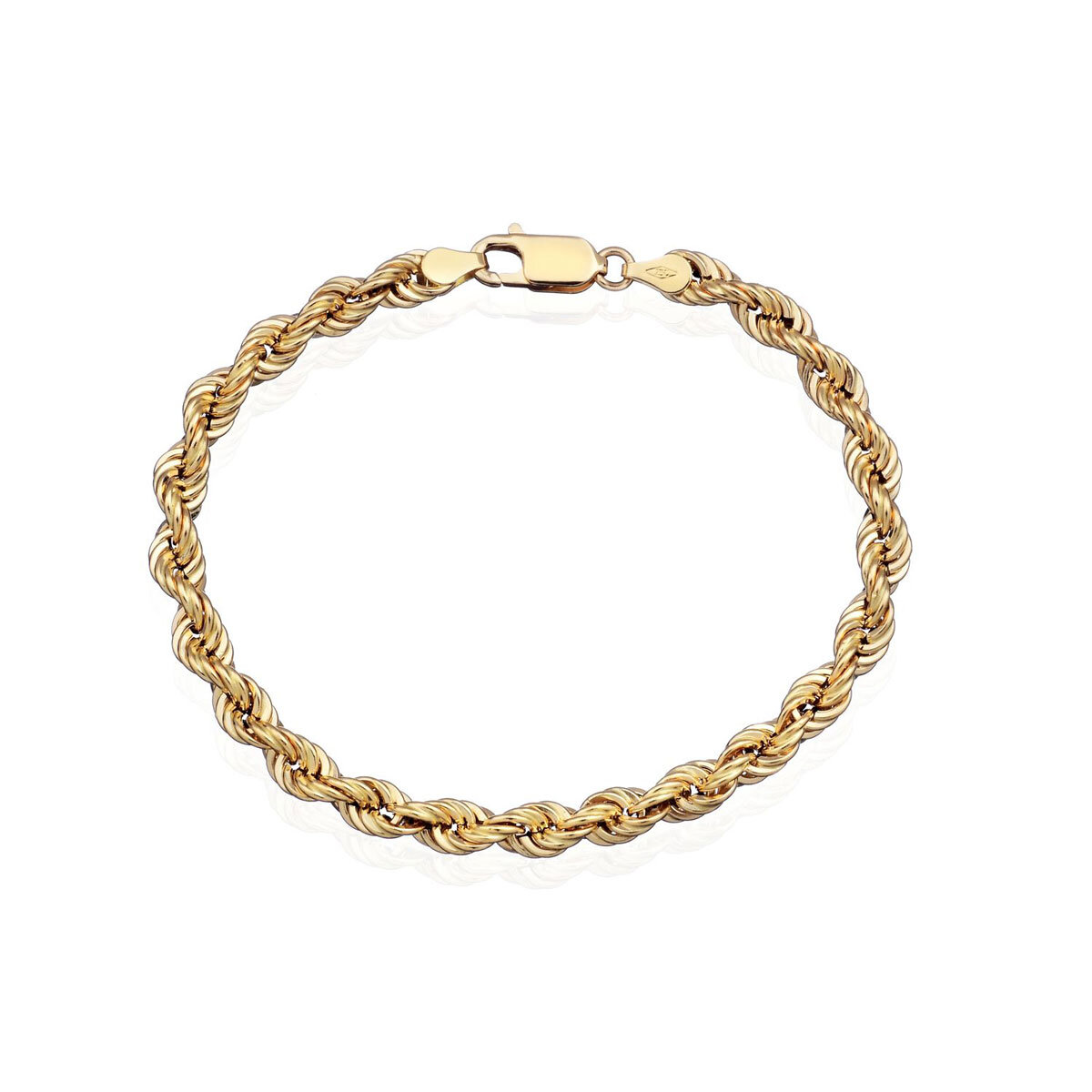 Costco.co.uk | 14ct Yellow Gold Rope Chain Bracelet | Cos...