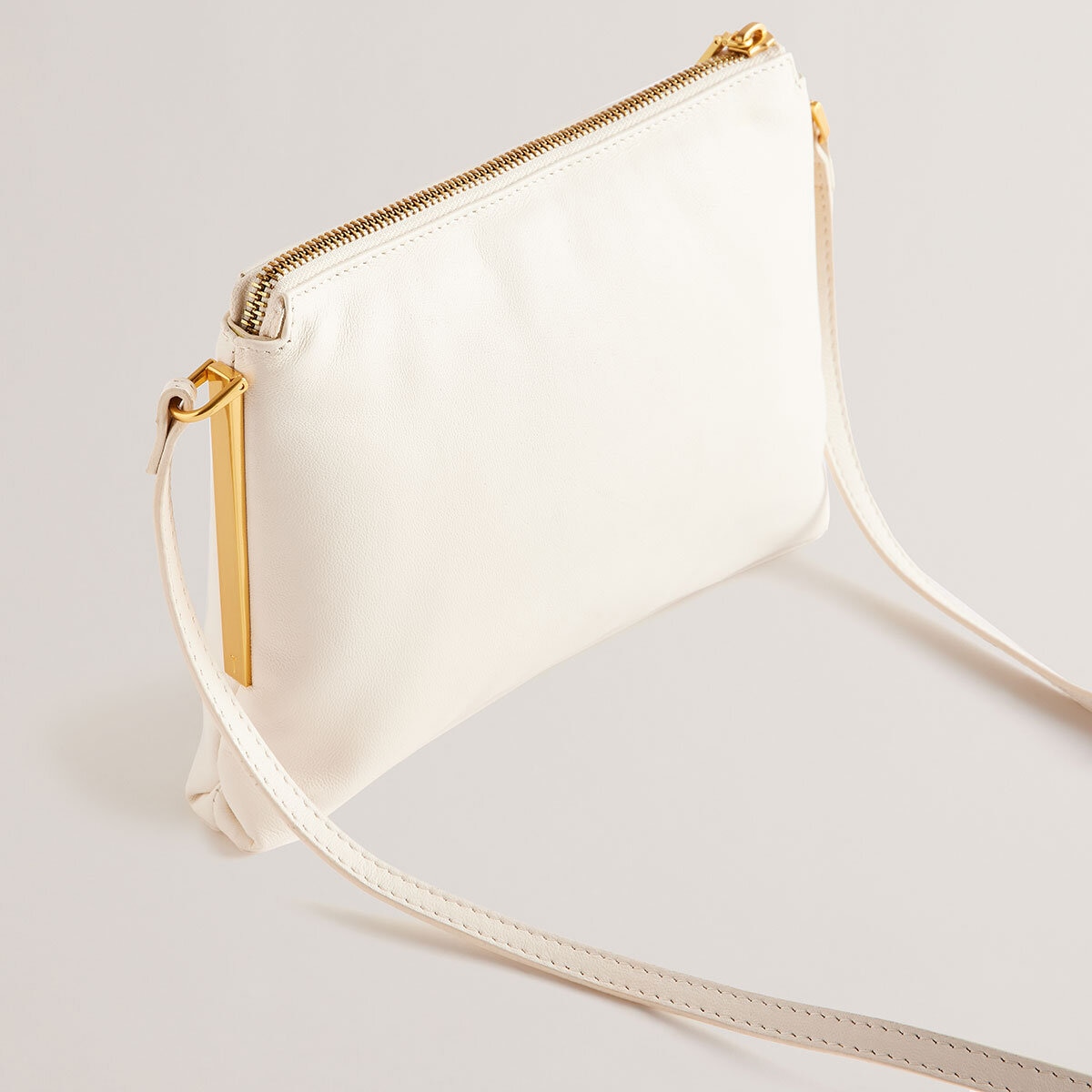 Ted Baker Samilly Leather Crossbody Bag in White