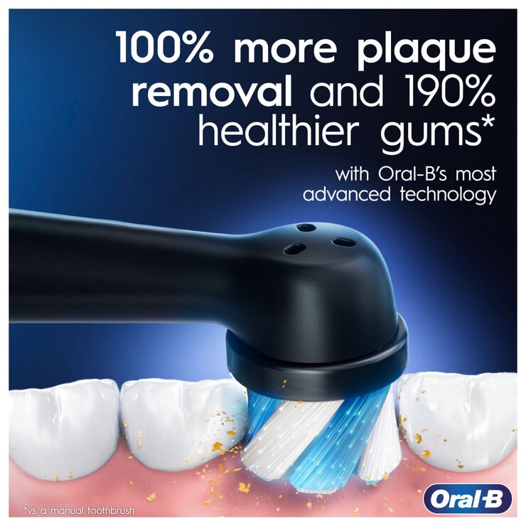 Oral B iO7 Duo Pack White and Black Toothbrushes