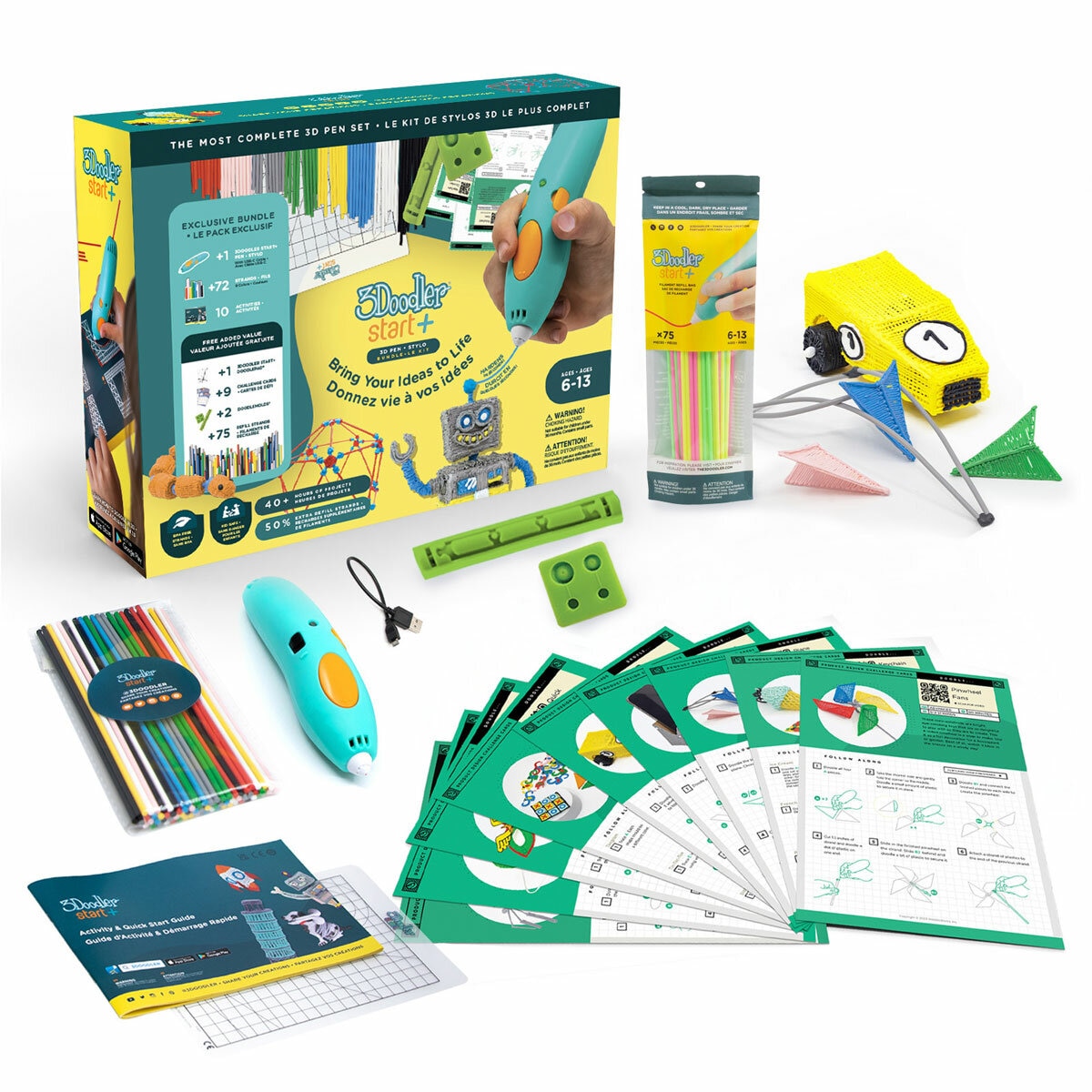 3Doodler Start+ All In One Kids 3D Pen Creativity Set