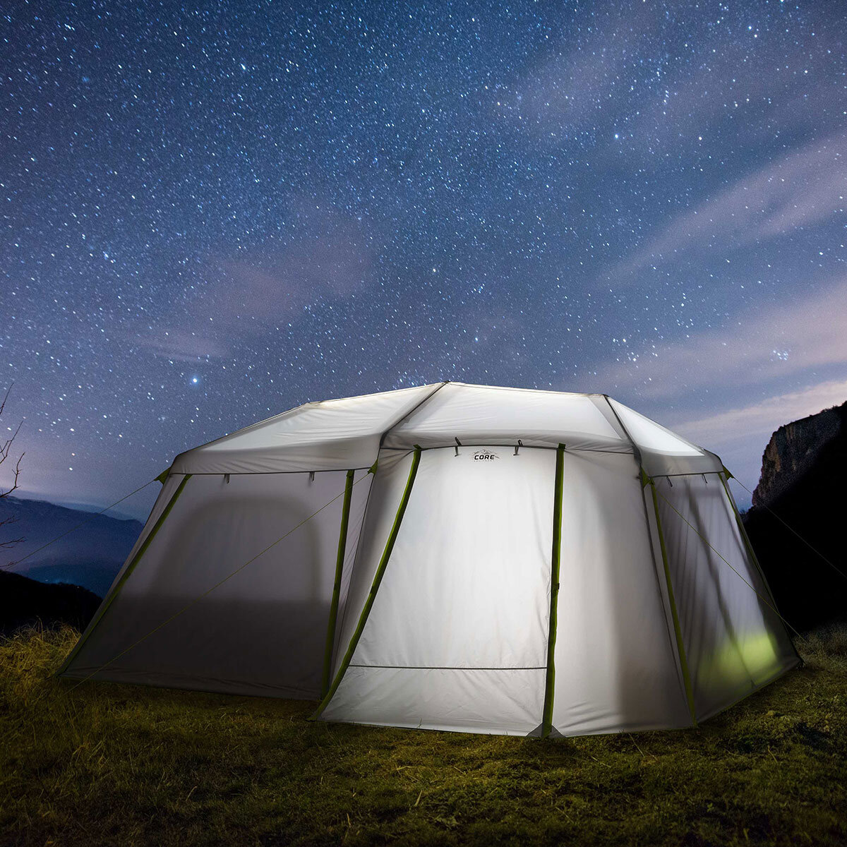 Core 10 Person Lighted Instant Cabin Tent | Costco UK
