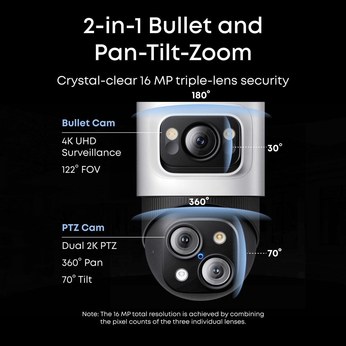Eufy S4 NVR Security System with 2 x POE Cam S4 Bullet-PTZ Cam & 2 x POE Cam E40 Bullet Cam Eufy S4 NVR Security System with 2 x POE Cam S4 Bullet-PTZ Cam & 2 x POE Cam E40 Bullet Cam