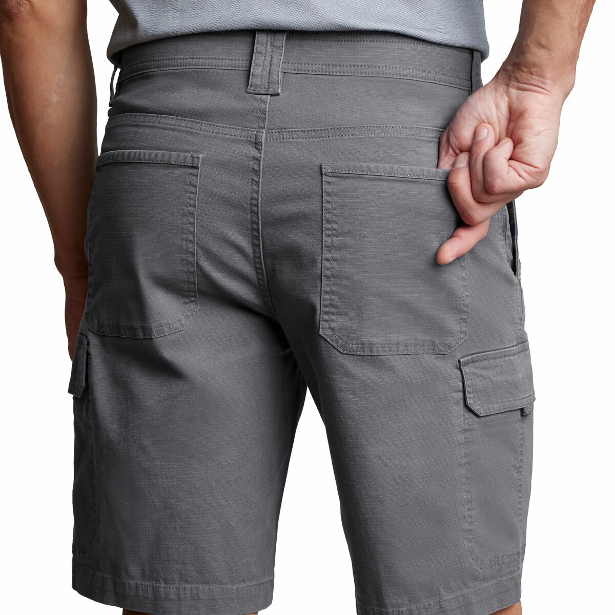 Copper & Oak Mens Cargo Shorts in Grey