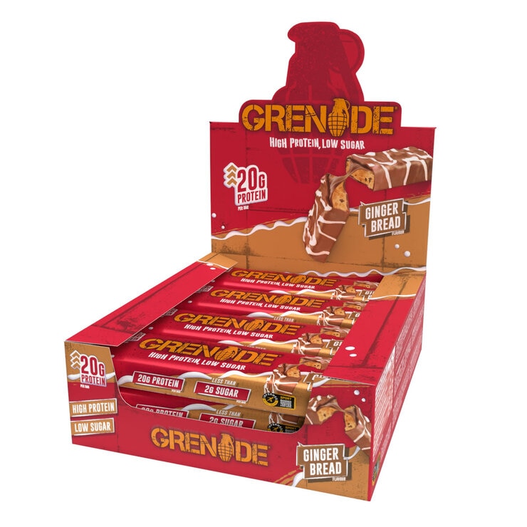 Grenade Gingerbread Bars, 12 x 60g Grenade Gingerbread Bars, 12 x 60g