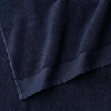 Close up of blue towel