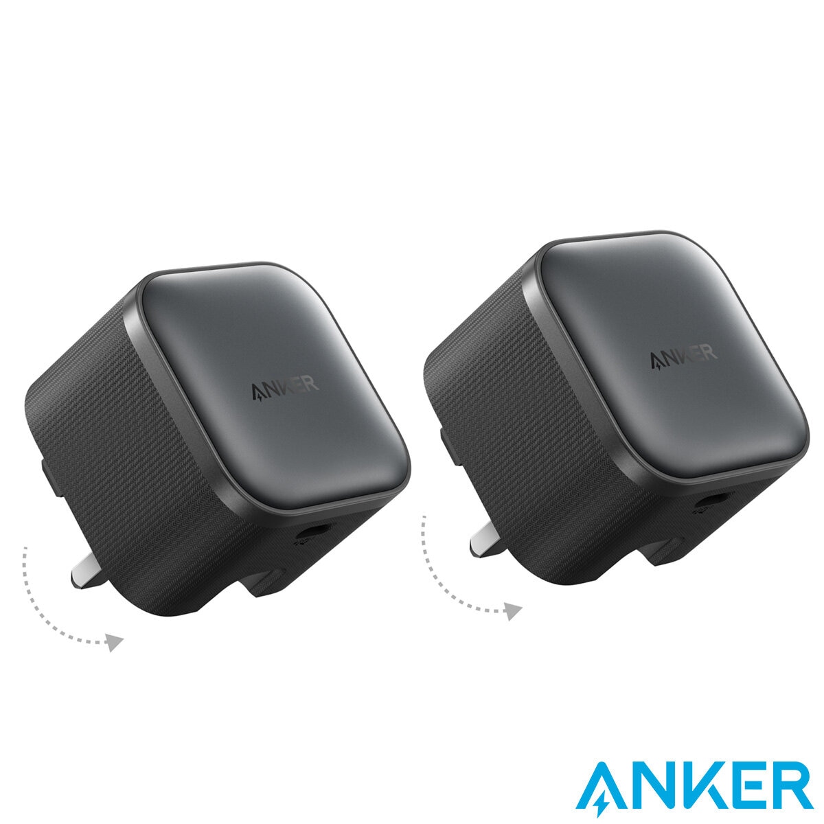 Anker Nano 45W Foldable USB-C Charger with USB-C Cable 2-Pack