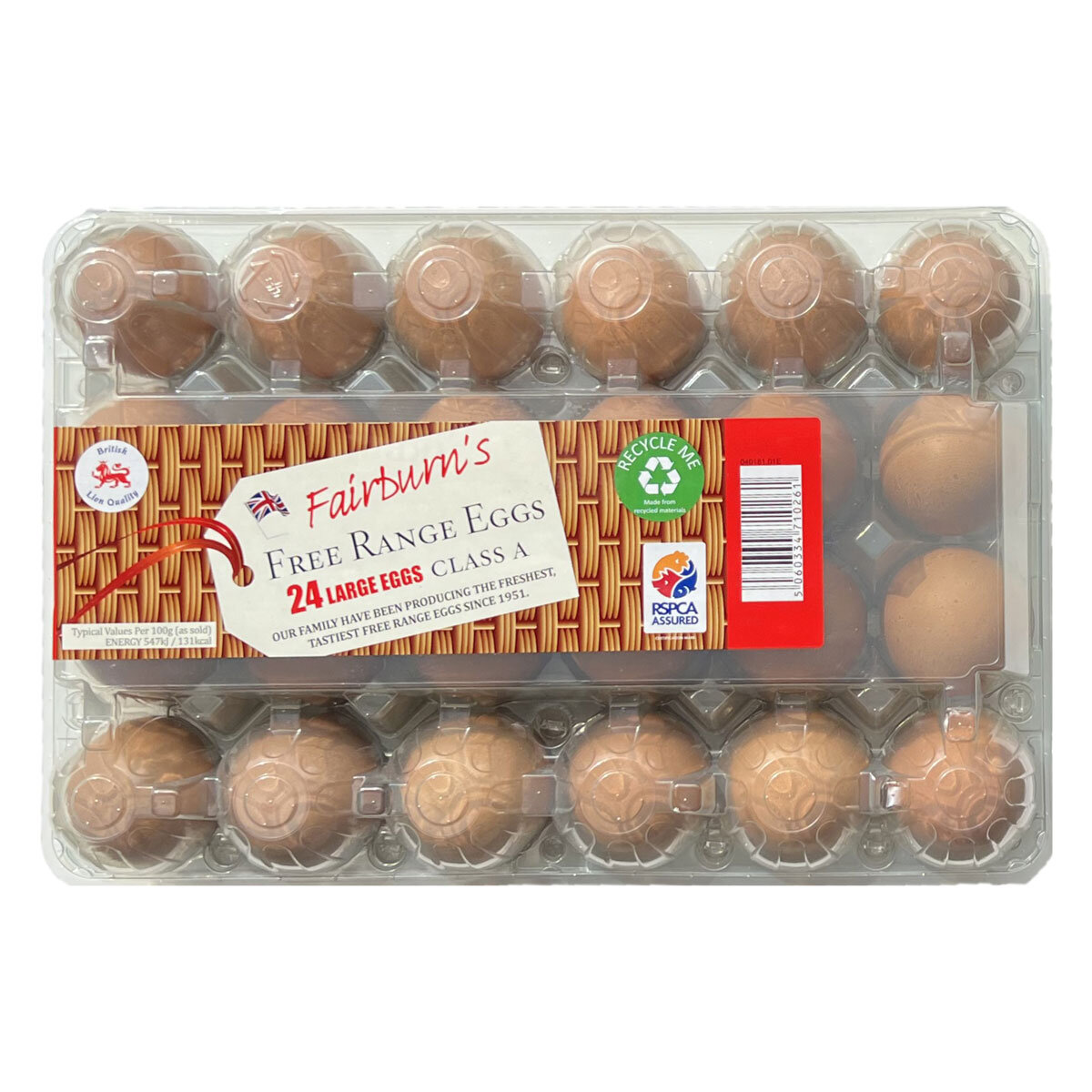Fairburns Large Free Range Eggs