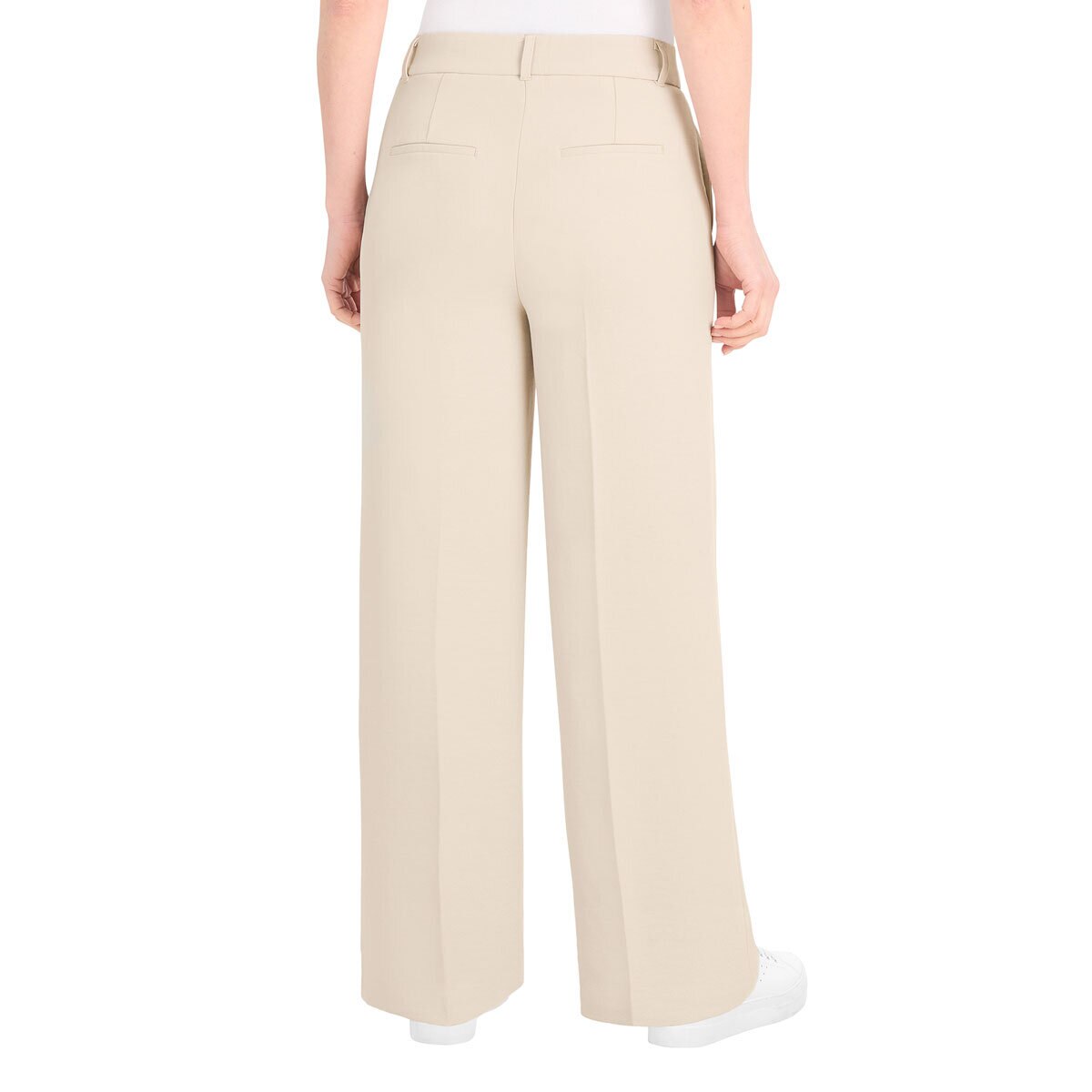 Dalia Ladies Pleated Crepe Wide Leg Pant