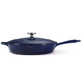 Tramontina Enamel Cast Iron Saute Pan with Lid, 30cm / 3.25L in 2 Colours Tramontina Enamel Cast Iron Saute Pan with Lid, 30cm / 3.25L in 2 Colours