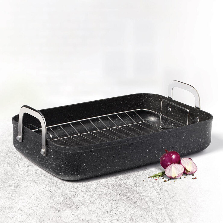 Starfit The Rock Roasting Pan with Stainless Steel Rack Starfit The Rock Roasting Pan with Stainless Steel Rack