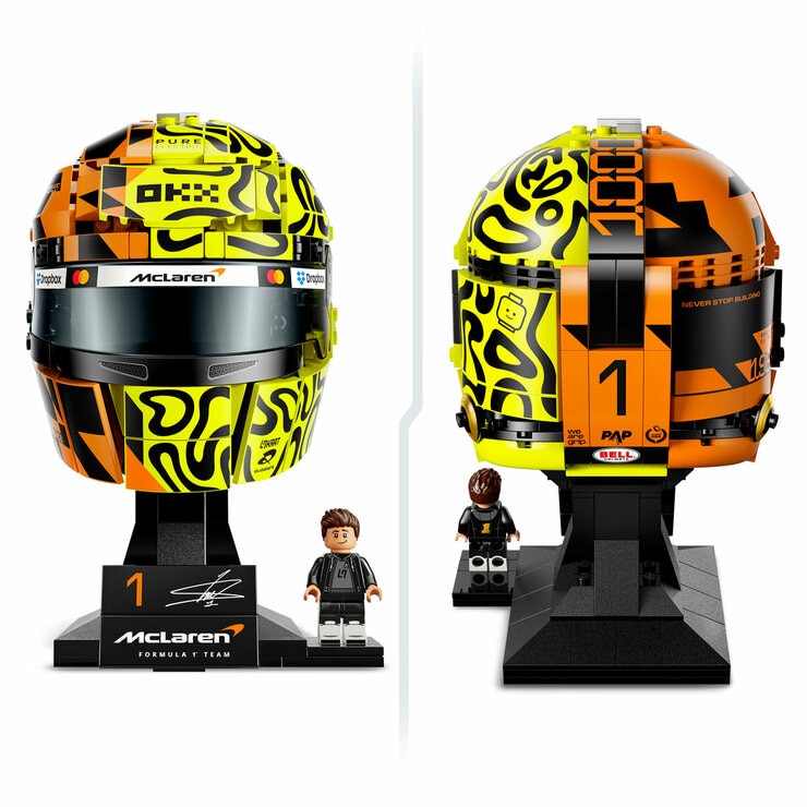 LEGO® Editions Mastercard F1® Team Lando Norris Helmet - Model 43023 (14+ Years) LEGO® Editions Mastercard F1® Team Lando Norris Helmet - Model 43023 (14+ Years)