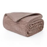 Casual Living Textured Plush Throw in Taupe, 127 x 177 cm