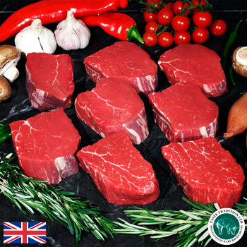 Taste Tradition Rare Breed Fillet Steak Box, 8 x 226g (8oz) Steaks
