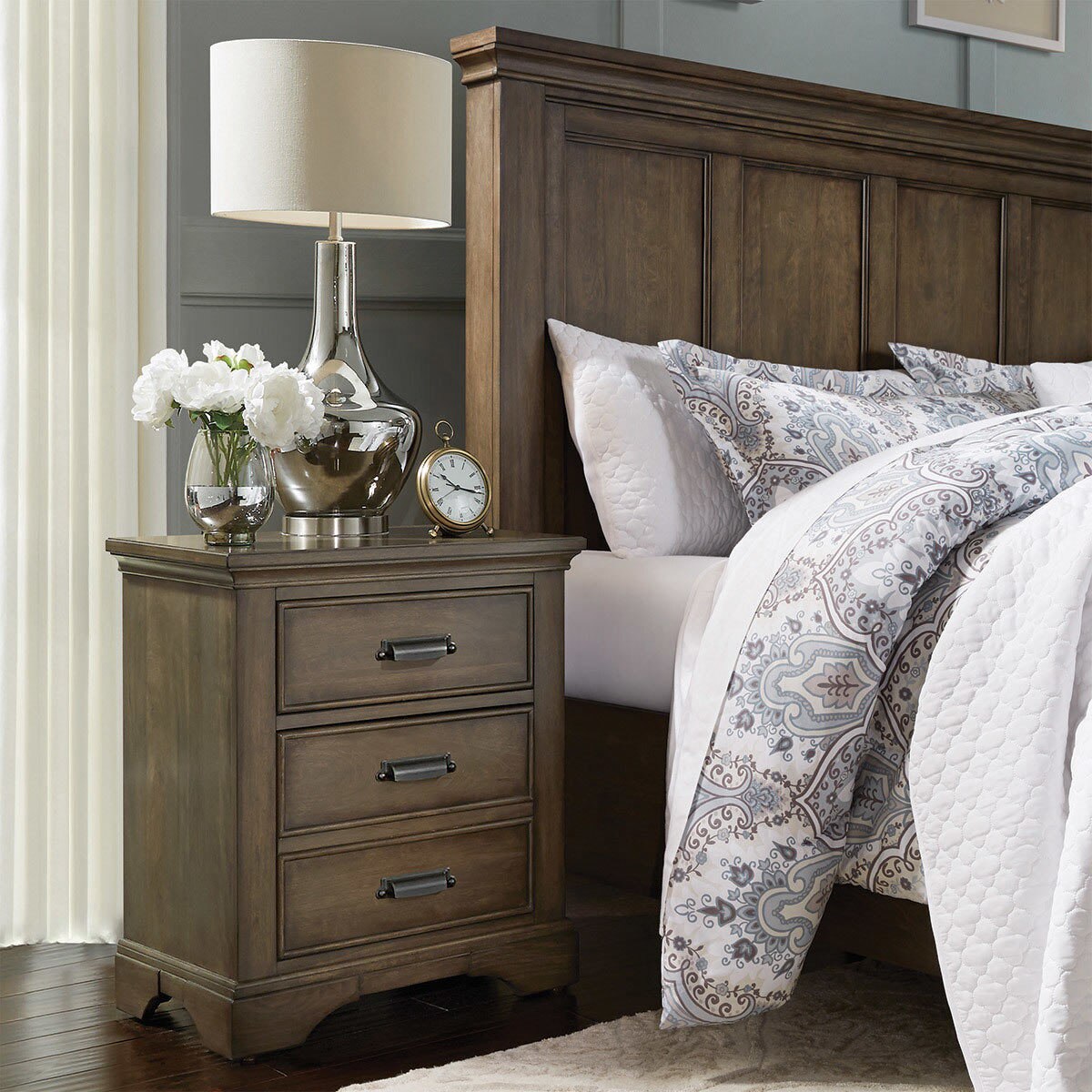 Universal Furniture Bret Nightstand with 2 Storage Drawers Costco UK