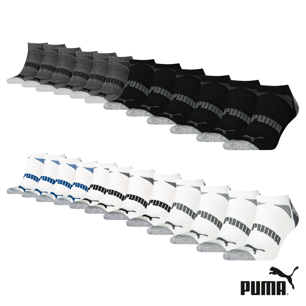Puma Men's Repreve Sock, 12 Pack